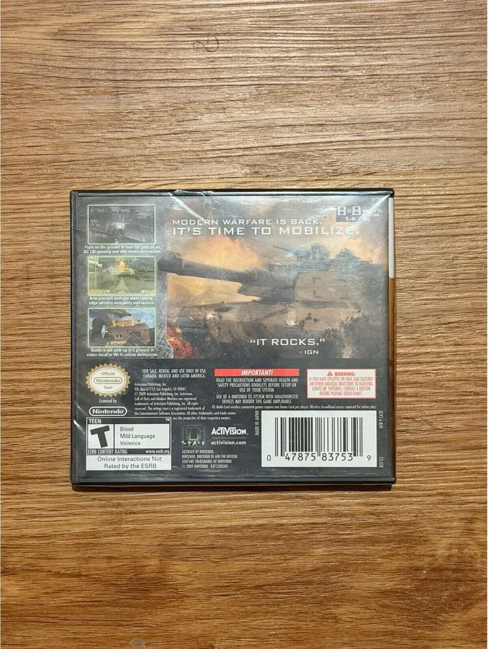Call of Duty: Modern warfare Mobilized for Nintendo DS